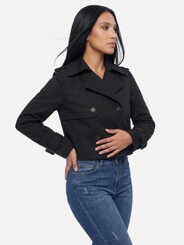 Women's Cropped Trench Coat