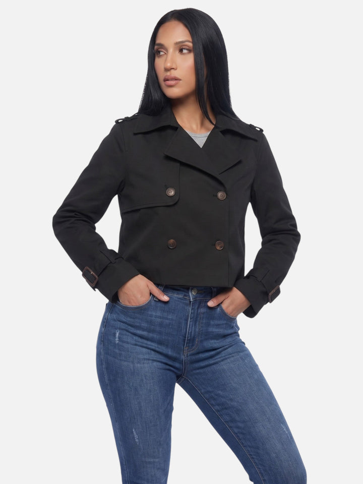 Women's Cropped Trench Coat
