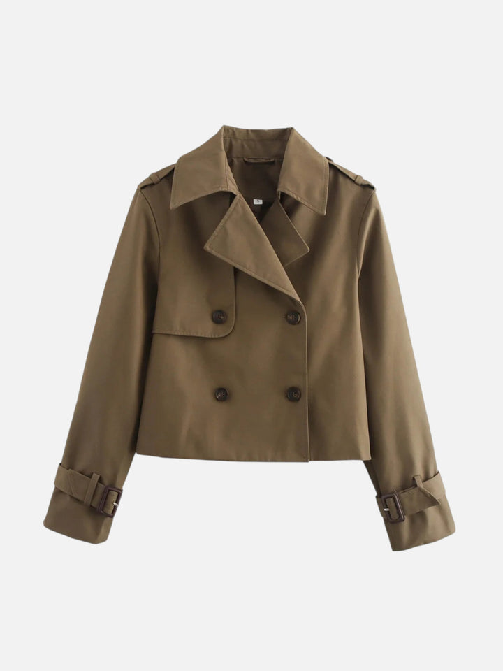 Women's Cropped Trench Coat