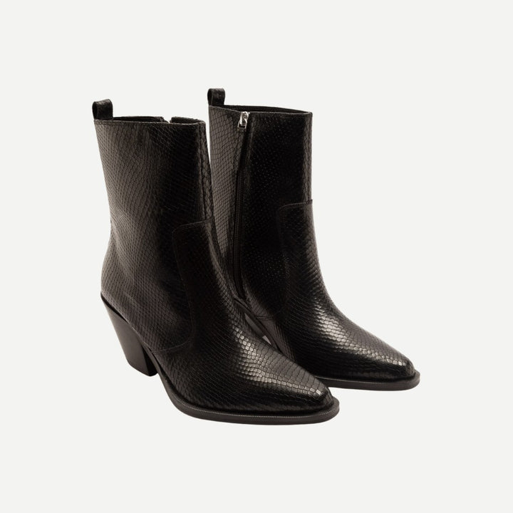 Peronne Black Ankle Boots for women