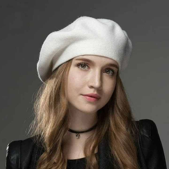 Amberly — Soft Wool Blend Beret (7), Rosewood Virginia