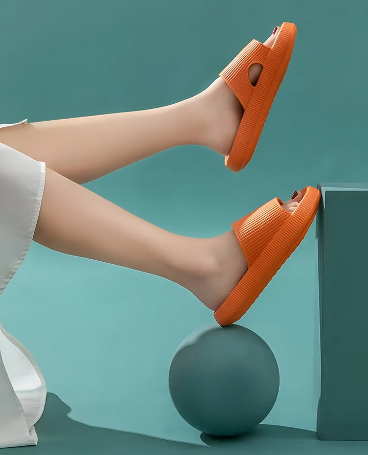 Anais — Comfort Cloud Slippers with Cushioned Sole, Rosewood Virginia