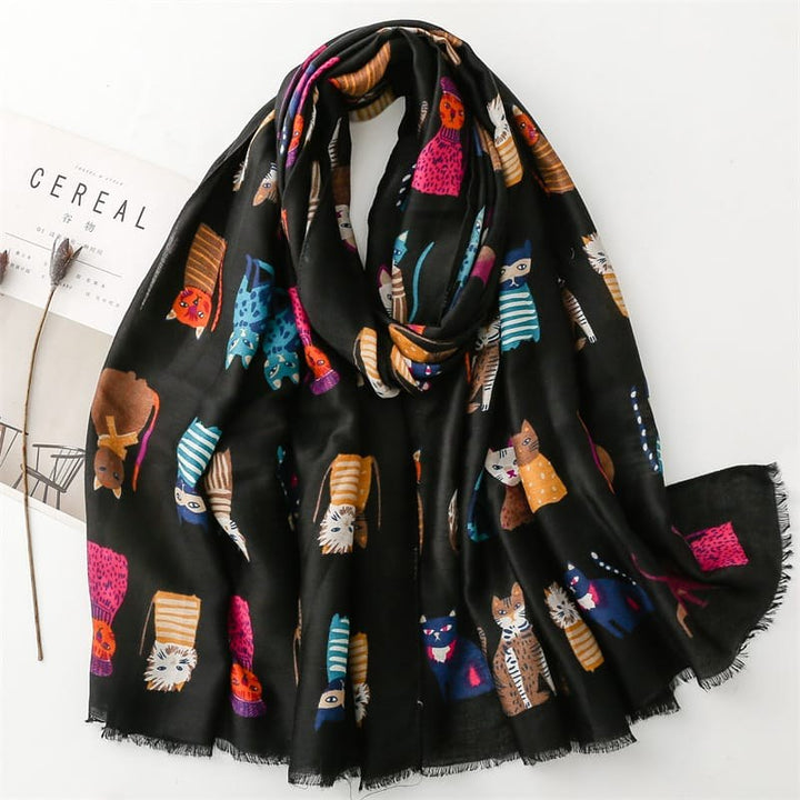 Angelique — Printed Lightweight Winter Scarf (2), Rosewood Virginia