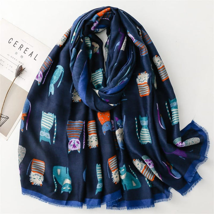 Angelique — Printed Lightweight Winter Scarf (6), Rosewood Virginia