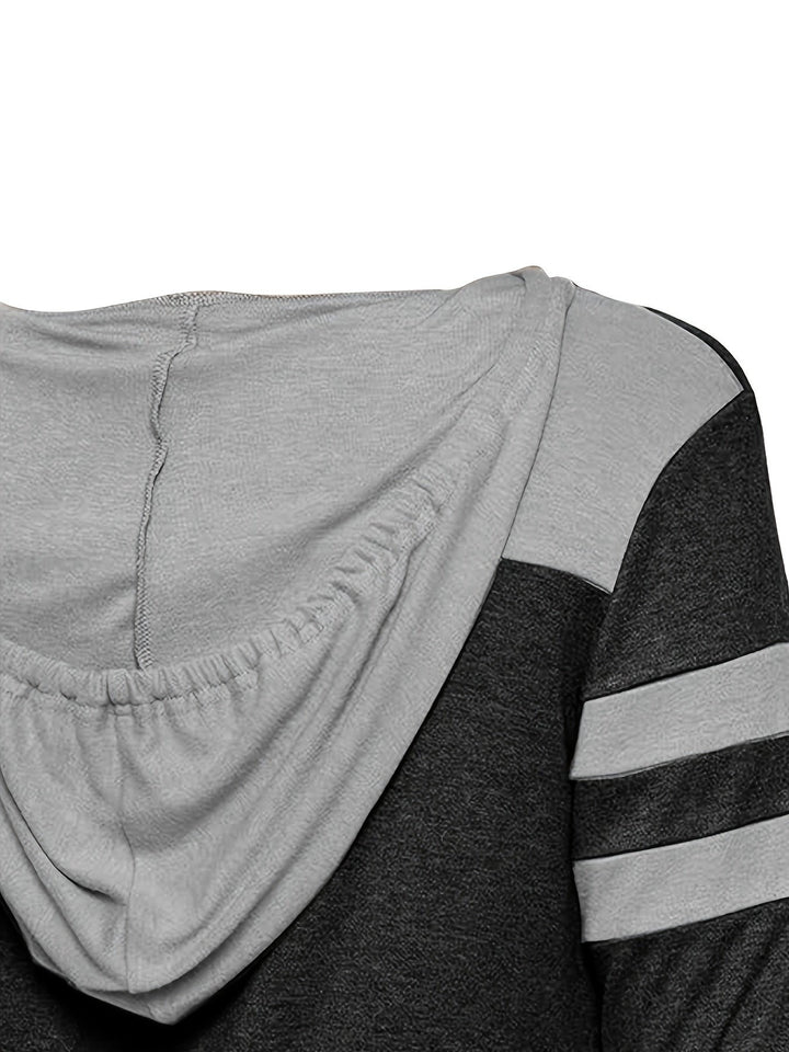 Annabeth — Relaxed Color Block Hoodie (4), Rosewood Virginia