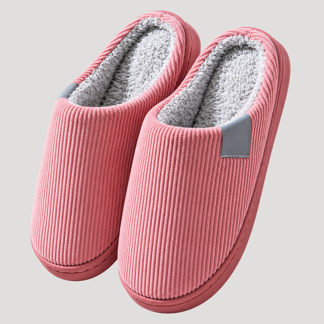 Armelle — Warm House Slippers with Fleece Lining, Rosewood Virginia