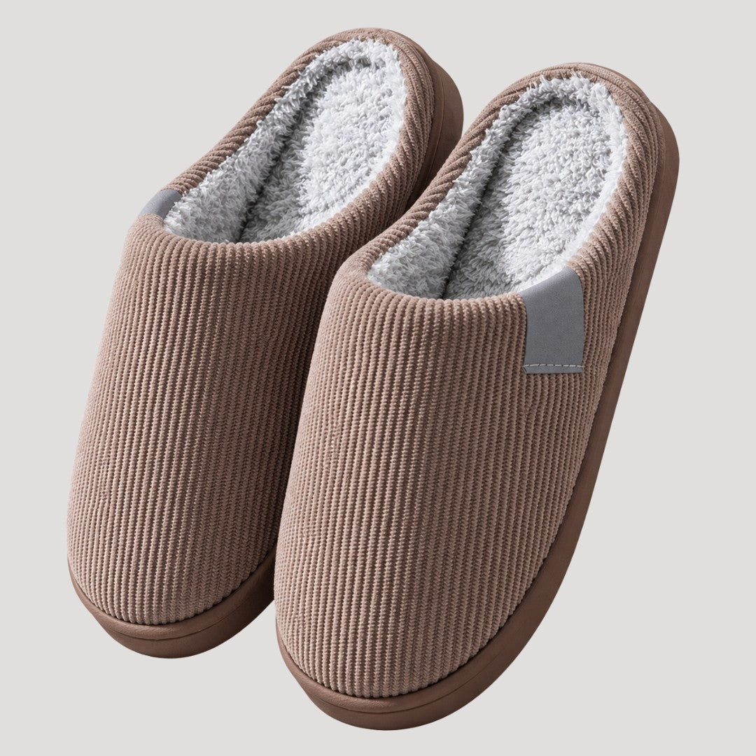 Armelle — Warm House Slippers with Fleece Lining, Rosewood Virginia