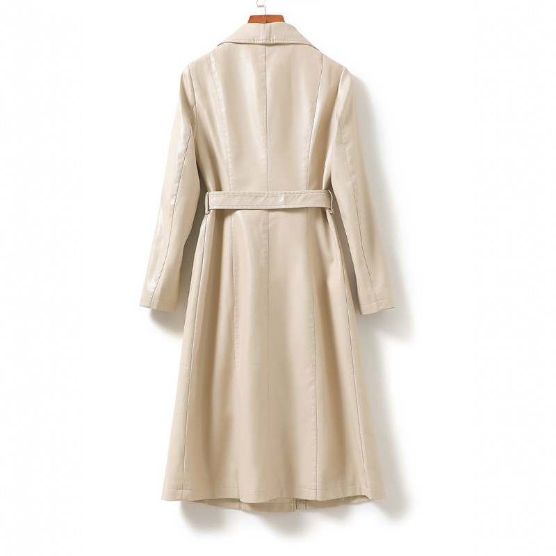 Avelina — Sheepskin Leather Trench Coat (5), Rosewood Virginia