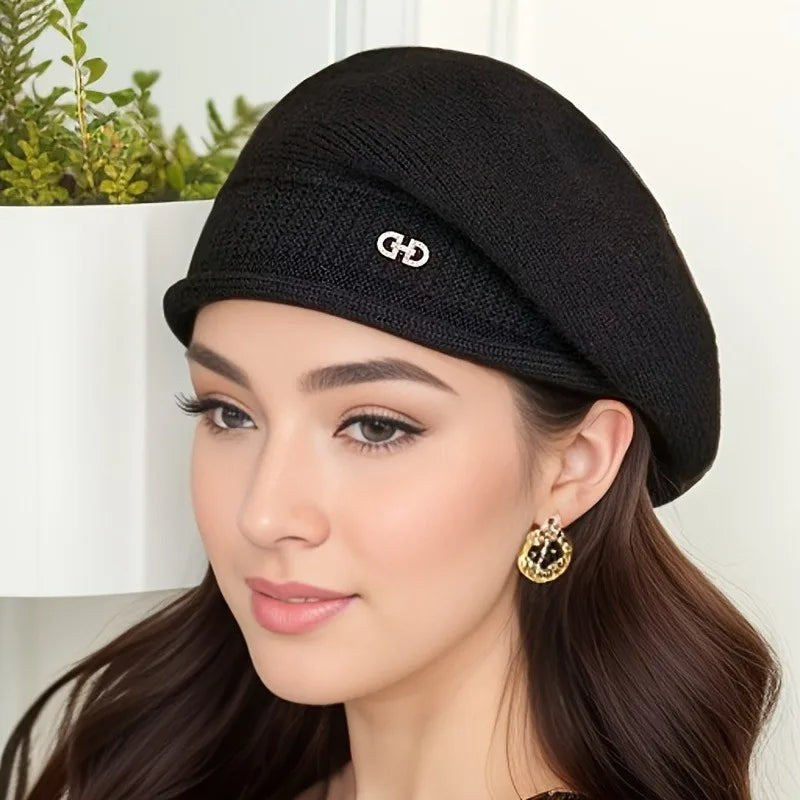 Azelie — Classic Wool Beret (5), Rosewood Virginia