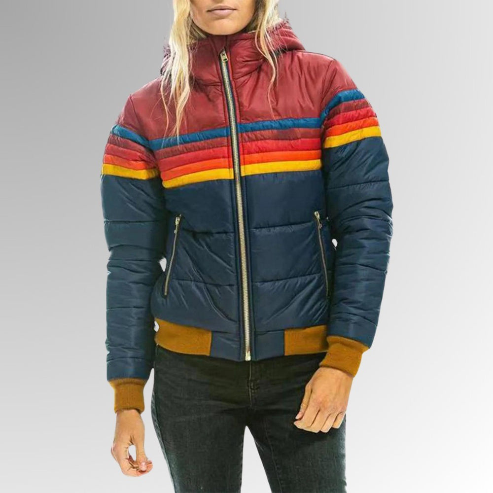 Domenica — Quilted Zip Up Puffer Jacket (2), Rosewood Virginia