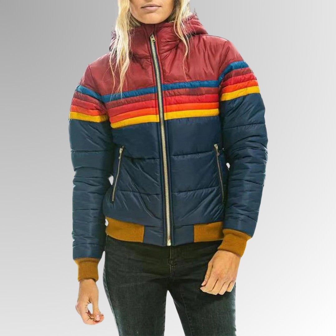 Domenica — Quilted Zip Up Puffer Jacket (2), Rosewood Virginia