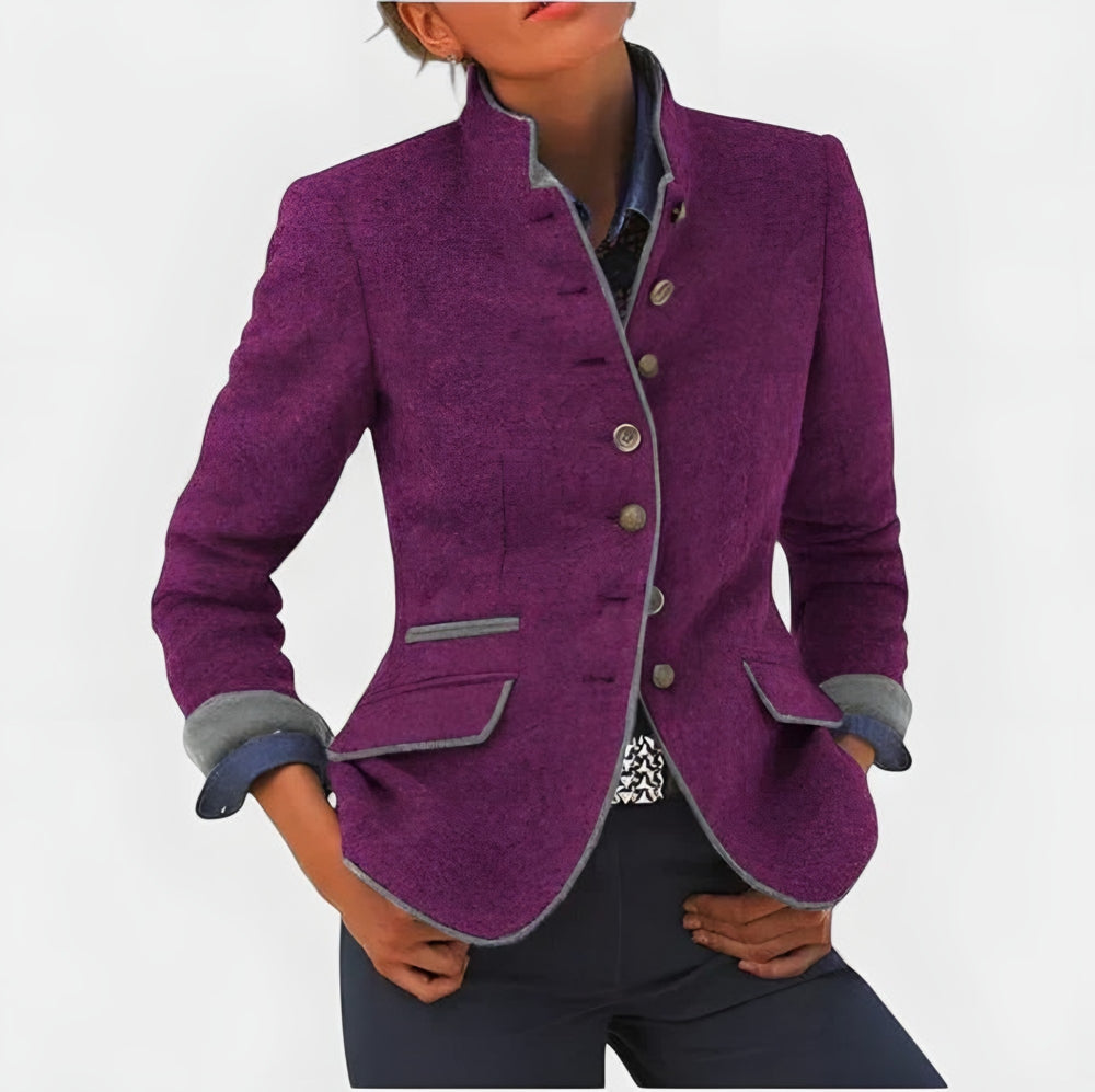 Edie — Tailored Tweed Blazer (2), Rosewood Virginia
