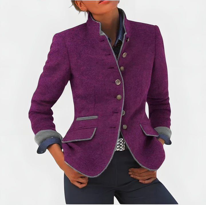 Edie — Tailored Tweed Blazer (2), Rosewood Virginia