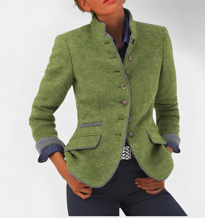 Edie — Tailored Tweed Blazer (4), Rosewood Virginia