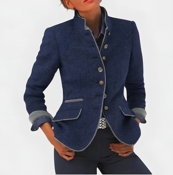 Edie — Tailored Tweed Blazer (5), Rosewood Virginia