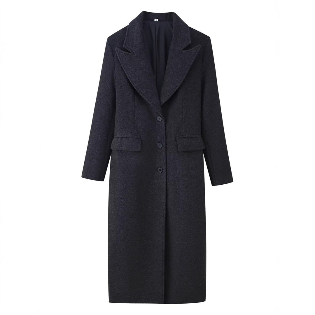 Eliza — Elegant Longline Wool Coat (4), Rosewood Virginia