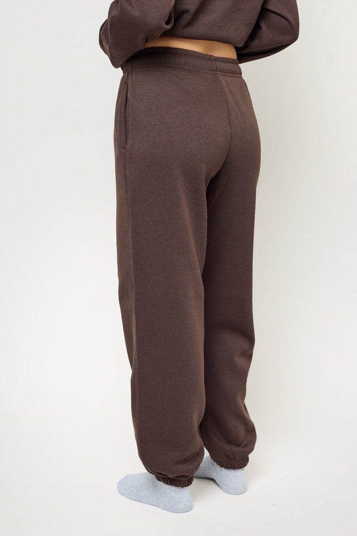 Elodie — Cosy Fleece Sweatpants with Drawstring Waist, Rosewood Virginia