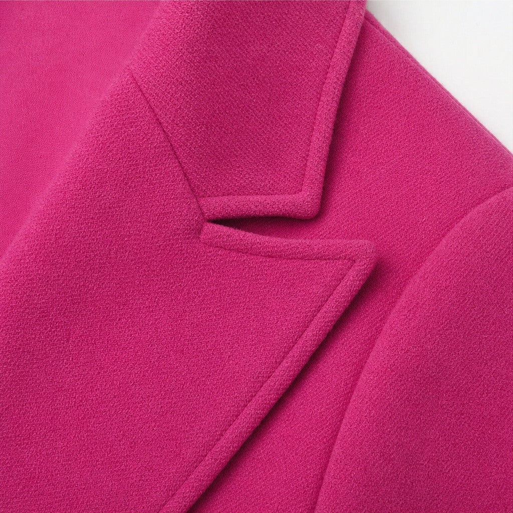 Elsa — Elegant Tailored Long Coat (10), Rosewood Virginia