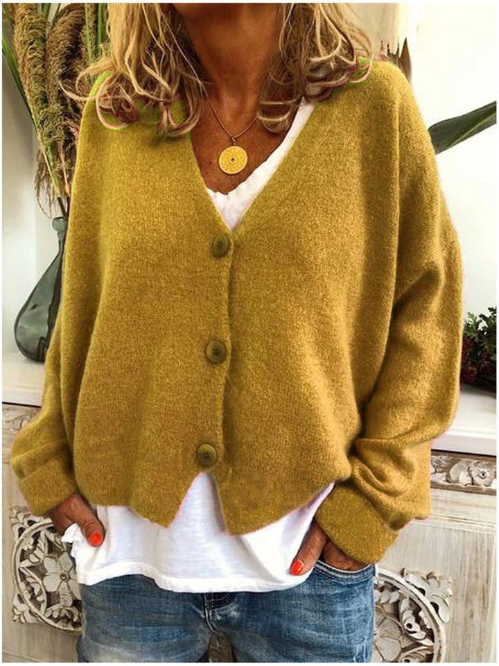 Emilienne — Oversized Knit Cardigan Sweater (12), Rosewood Virginia