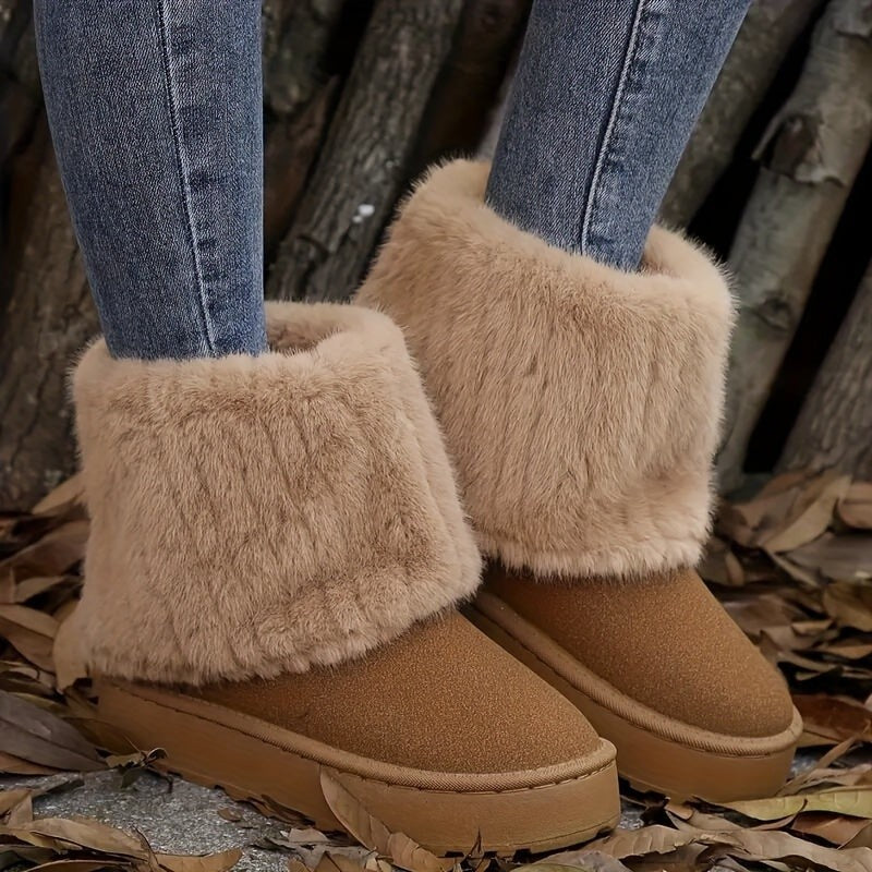 Evie — Warm Platform Fur Boots (2), Rosewood Virginia