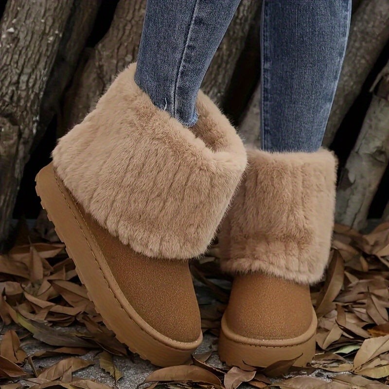 Evie — Warm Platform Fur Boots (3), Rosewood Virginia