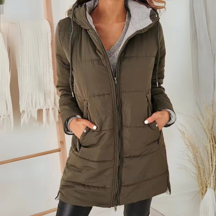 Faye — Hooded Light Quilted Jacket (2), Rosewood Virginia