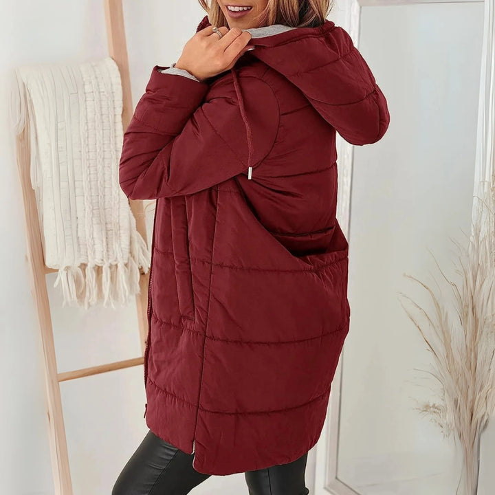 Faye — Hooded Light Quilted Jacket (3), Rosewood Virginia