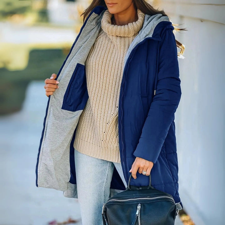 Faye — Hooded Light Quilted Jacket (4), Rosewood Virginia