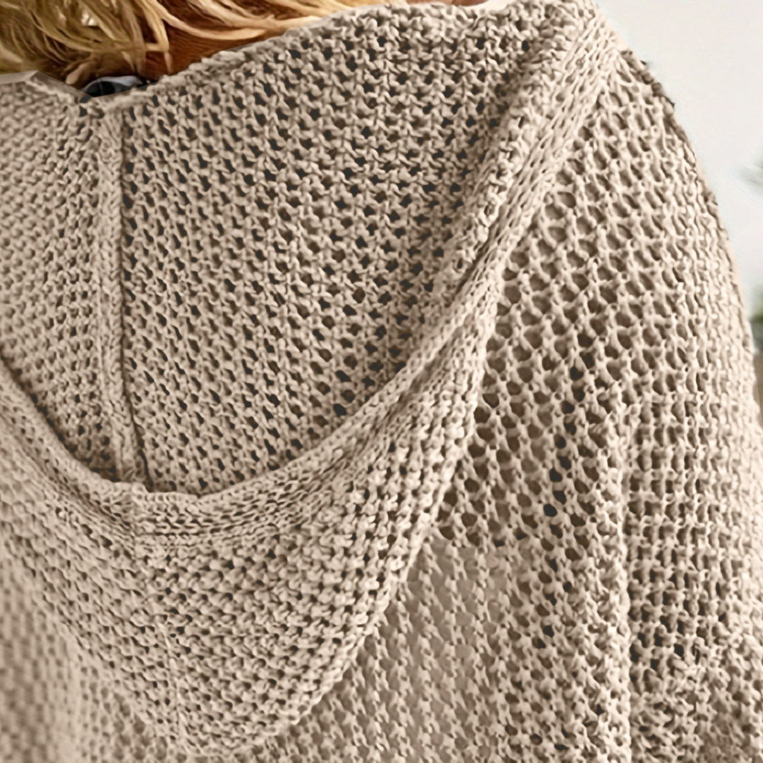 Fenella — Relaxed Open Knit Sweater (2), Rosewood Virginia
