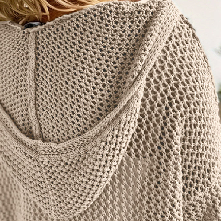 Fenella — Relaxed Open Knit Sweater (2), Rosewood Virginia
