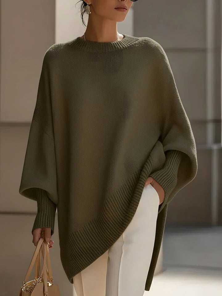 Flora — Soft Ladies Oversized Sweater (3), Rosewood Virginia