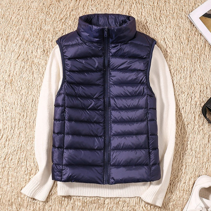 Gracienne — Lightweight Padded Puffer Vest (6), Rosewood Virginia