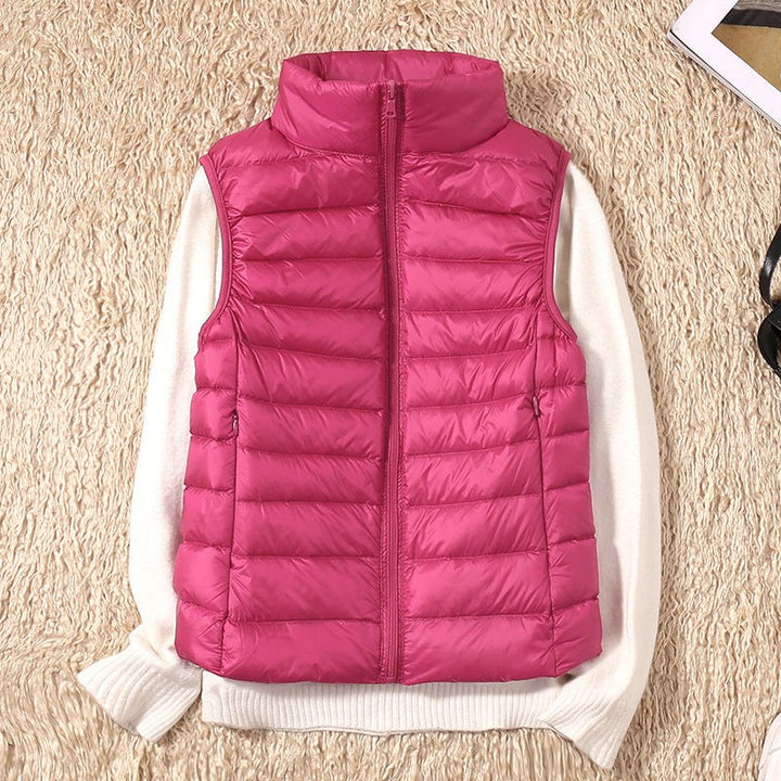 Gracienne — Lightweight Padded Puffer Vest (10), Rosewood Virginia