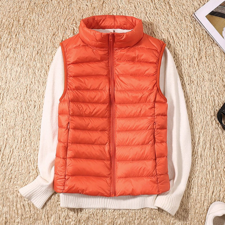 Gracienne — Lightweight Padded Puffer Vest (11), Rosewood Virginia