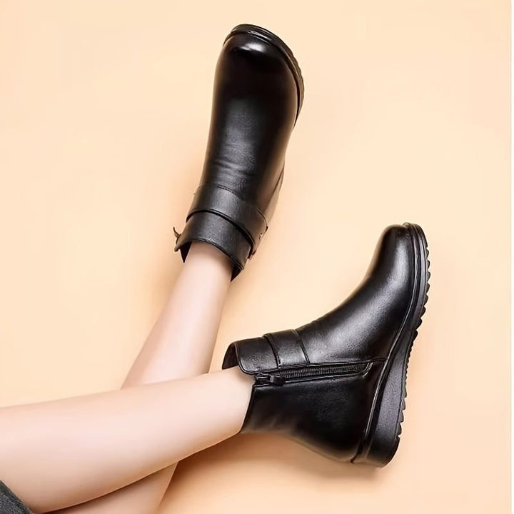 Greta — Warm Fleece Lined Ankle Boots (4), Rosewood Virginia