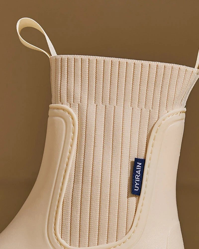 Guenievre — Chunky Block Heel Chelsea Boots (12), Rosewood Virginia