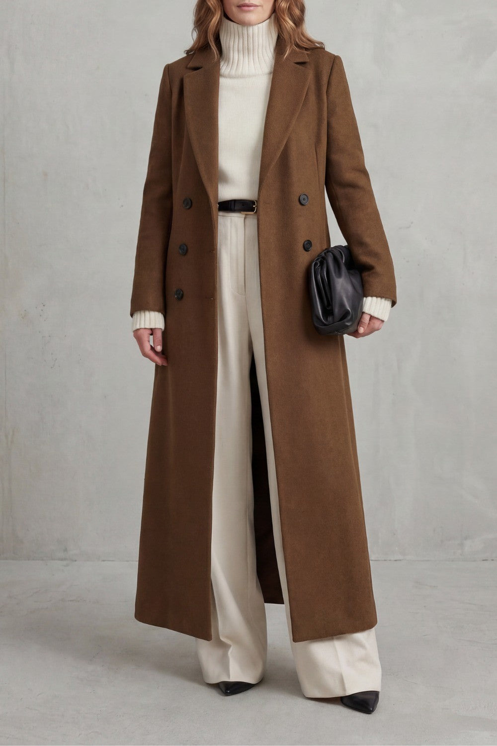 Hermione — Warm Long Wool Coat (5), Rosewood Virginia