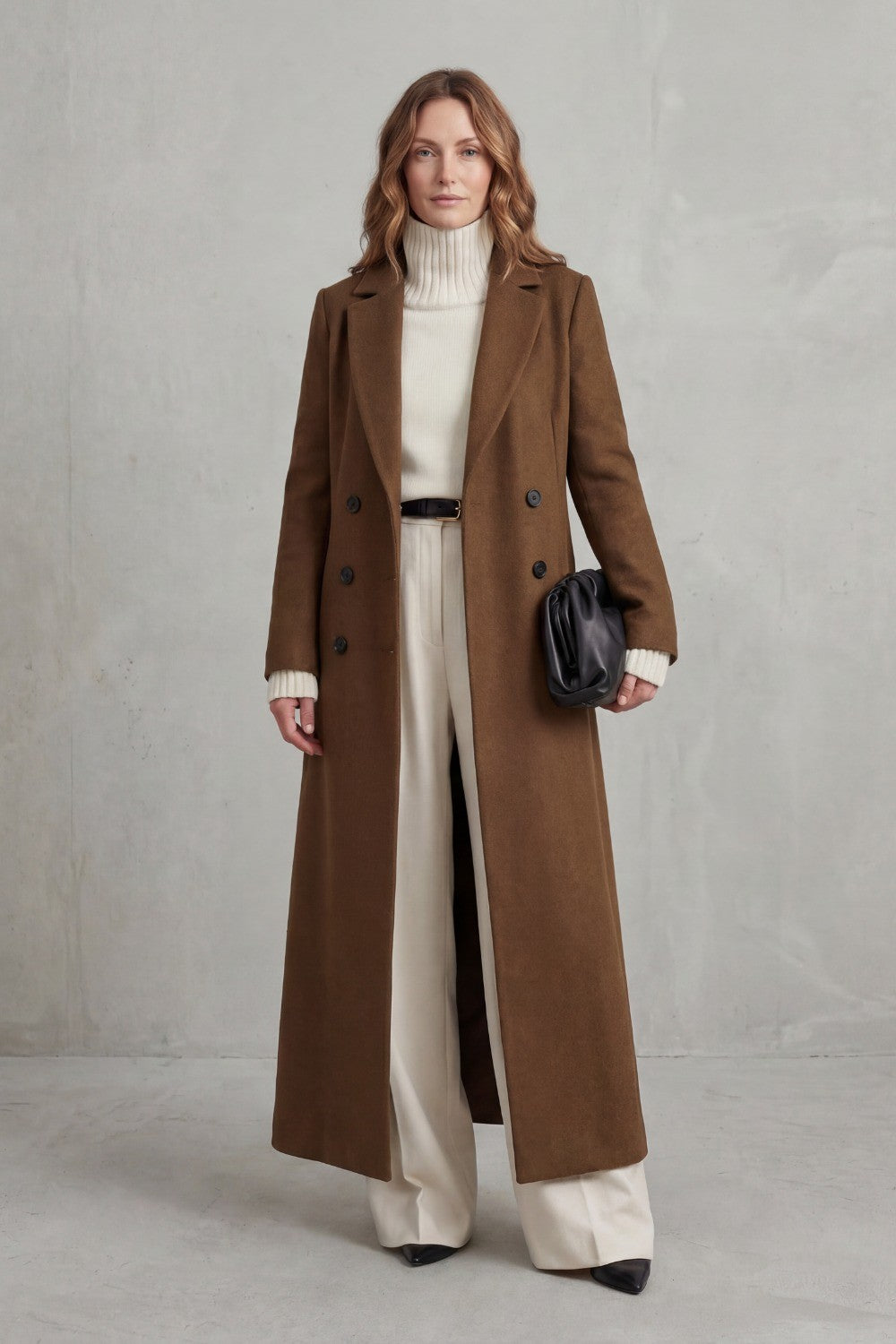 Hermione — Warm Long Wool Coat (6), Rosewood Virginia