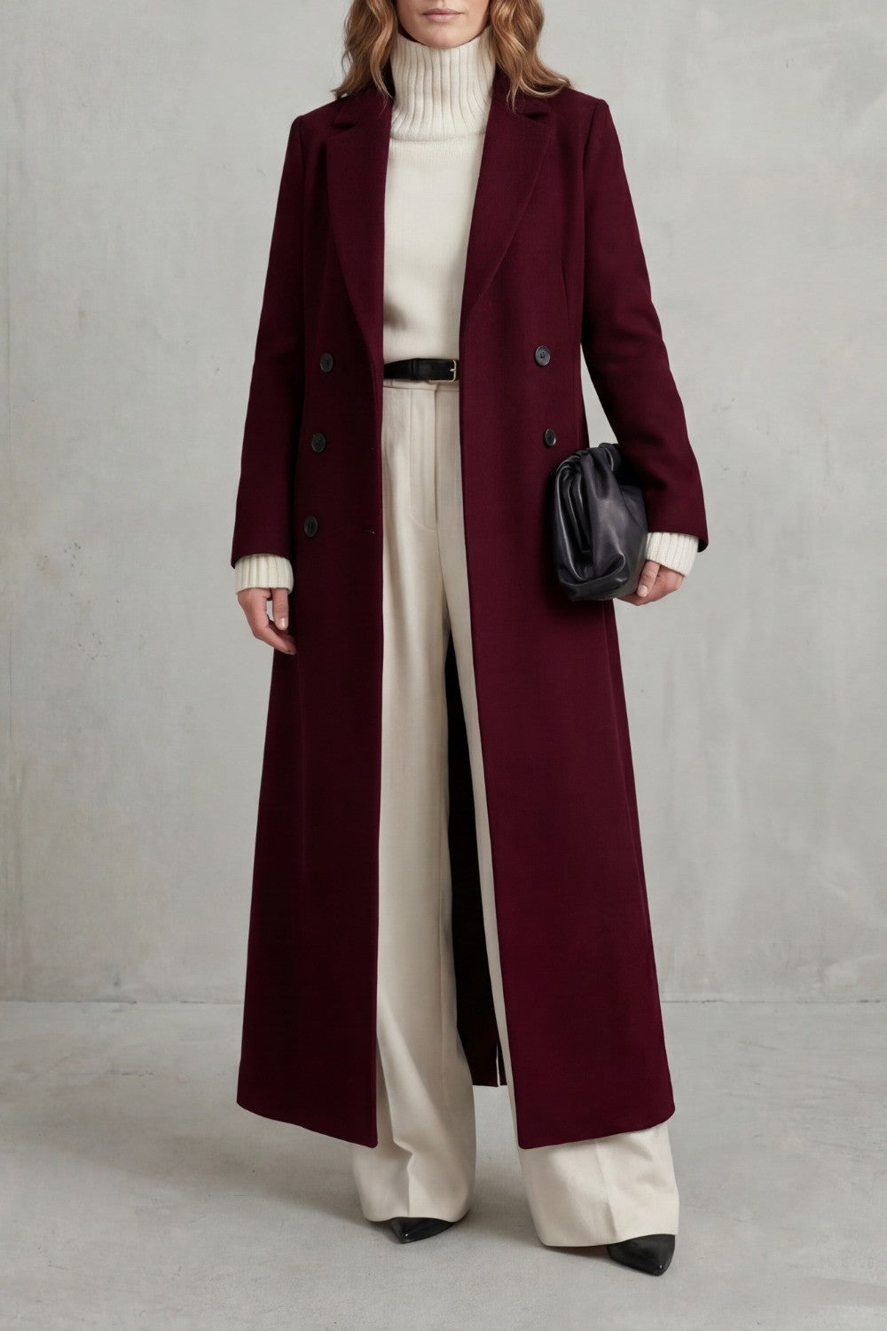 Hermione — Warm Long Wool Coat (7), Rosewood Virginia