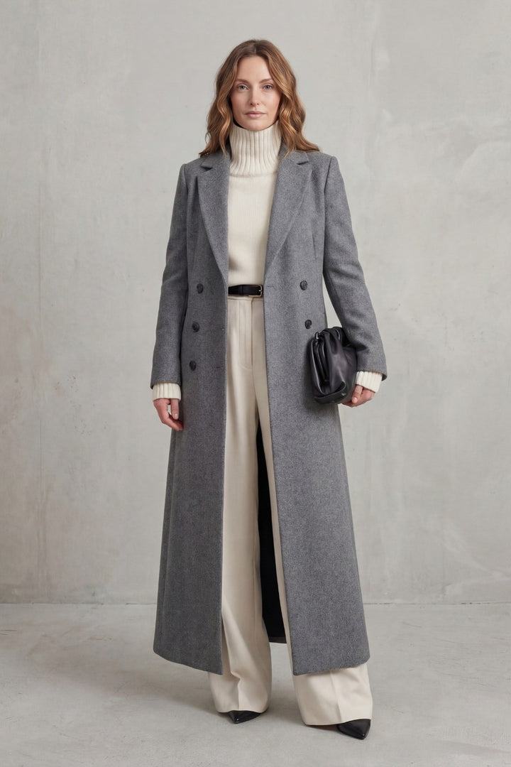 Hermione — Warm Long Wool Coat (10), Rosewood Virginia