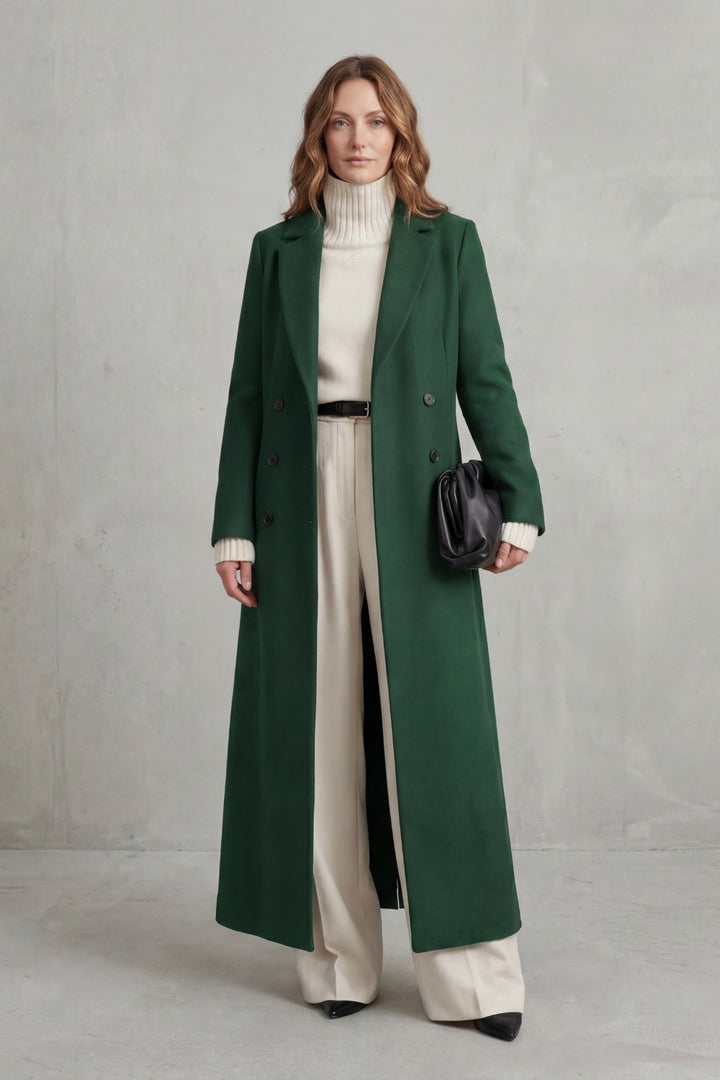 Hermione — Warm Long Wool Coat (12), Rosewood Virginia