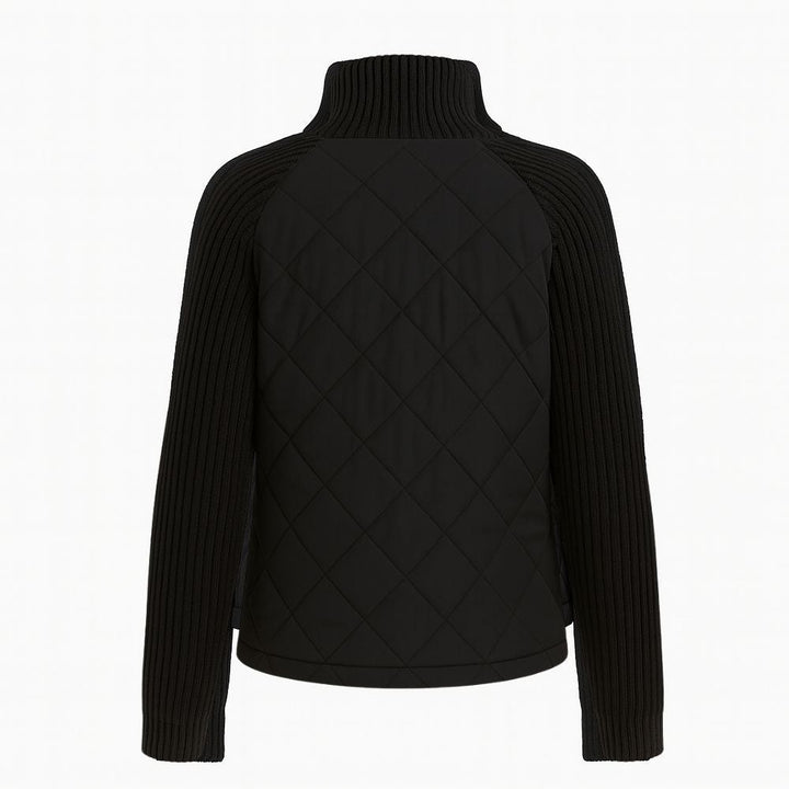 Jeannine — Cable Knit Sleeve Quilted Jacket (20), Rosewood Virginia