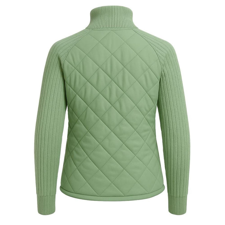 Jeannine — Cable Knit Sleeve Quilted Jacket (25), Rosewood Virginia