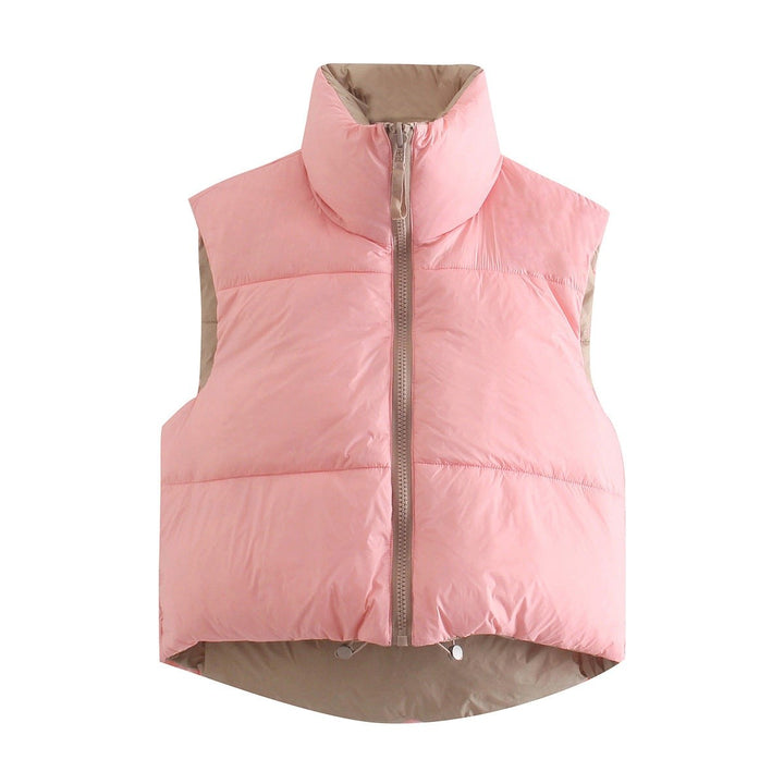 June — Cropped Quilted Puffer Vest (3), Rosewood Virginia
