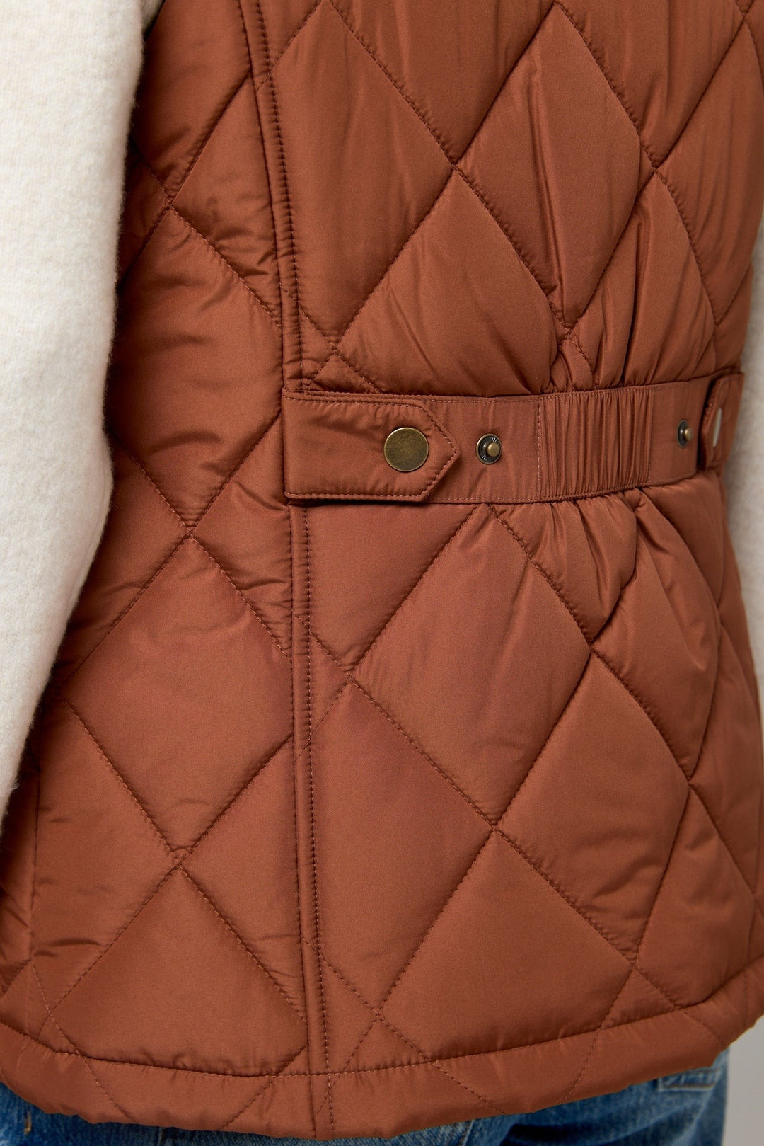 Lacey — Classic Diamond Quilted Puffer Vest (5), Rosewood Virginia
