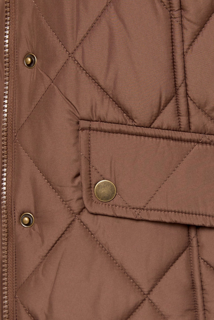 Lacey — Classic Diamond Quilted Puffer Vest (14), Rosewood Virginia