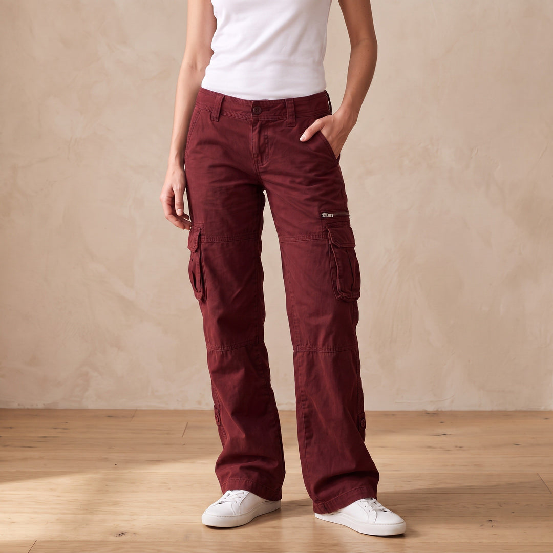 Lea — Relaxed Wide Leg Cargo Pants (4), Rosewood Virginia