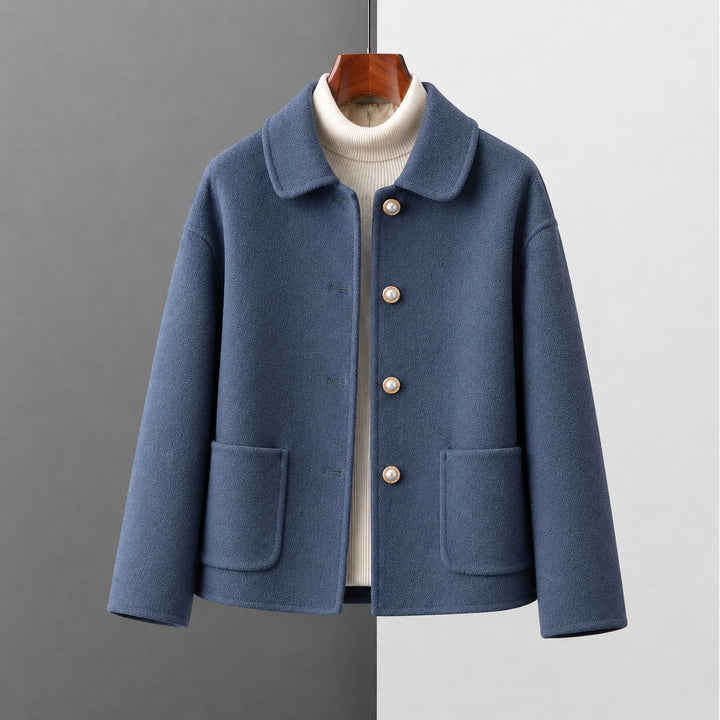 Lorna — Soft Cropped Wool Coat (3), Rosewood Virginia