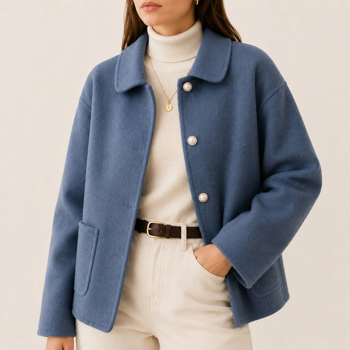 Lorna — Soft Cropped Wool Coat (4), Rosewood Virginia