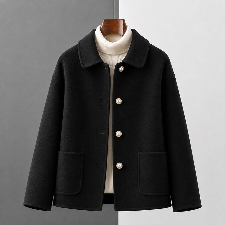 Lorna — Soft Cropped Wool Coat (6), Rosewood Virginia
